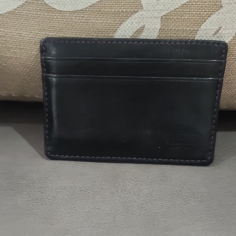 Coach Midnight Leather Card Holder